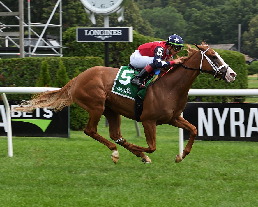Kid Is Frosty, horse, Frost Giant, NYSSS Statue Of Liberty, miércoles, 31 de julio de 2019, Saratoga. Foto: Coglianese Photo