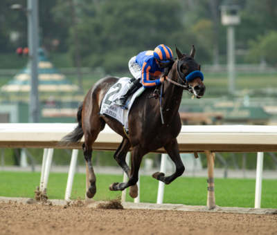 As Time Goes By, horse, Stud John y Mrs. Magnier, Santa Margarita Stakes, Santa Anita Park, sábado, 24 de abril de 2021. Foto: Benoit Photo