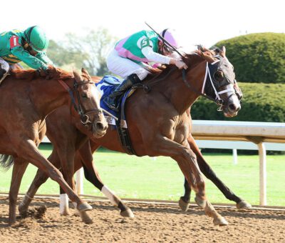 Bonny South, horse, Florent Geroux, The Baird Doubledogdare, viernes, 16 de abril de 2021, Keeneland. Foto: Coady Photo