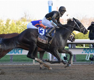Bourbonic horse, Calumet Farm, Wood Memorial Stakes, sábado, 3 de abril de 2021, Aqueduct. Foto: Coglaiese Photo