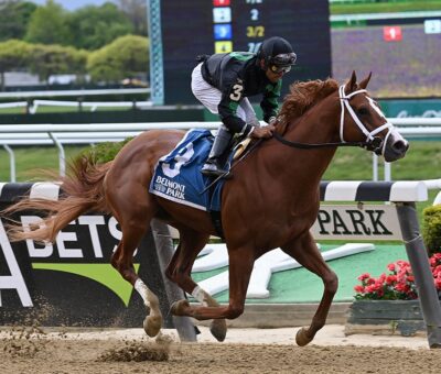 Promise Keeper, horse, WinStar Farm, Peter Pan Stakes, sábado, 8 de mayo de 2021, Belmont Park. Foto: Coglianese Photo
