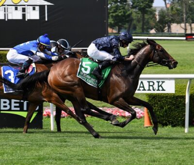 Santa Bárbara, horse, Camelot, Belmont Oaks G1, sábado, 10 de julio de 2021, Belmont Park. Foto: Coglaniese Photo & Susie Raisher