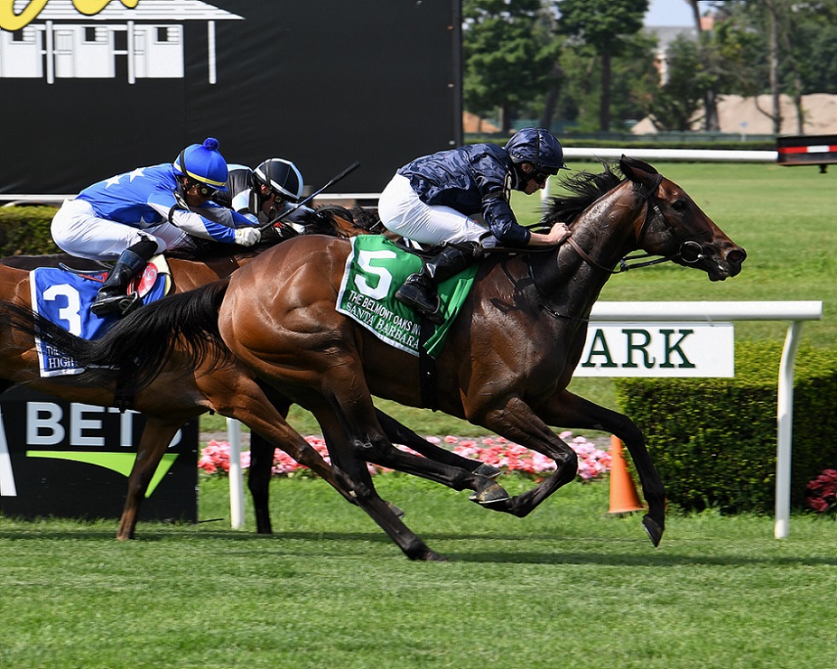 Santa Bárbara, horse, Camelot, Belmont Oaks G1, sábado, 10 de julio de 2021, Belmont Park. Foto: Coglaniese Photo & Susie Raisher
