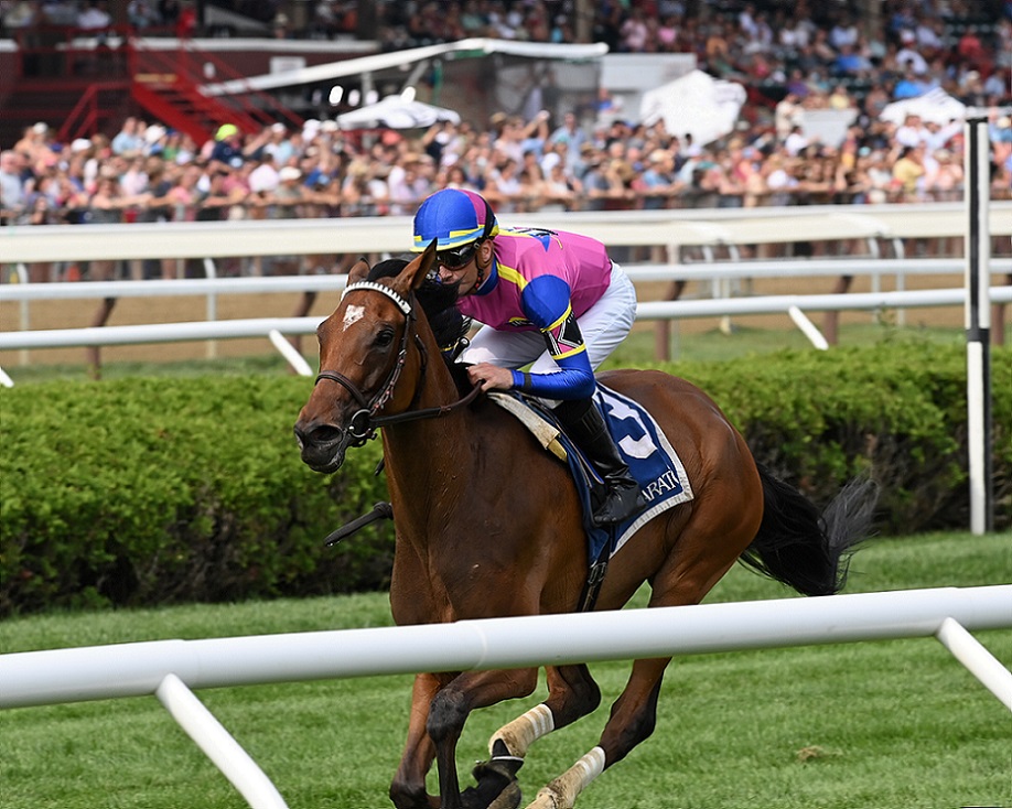 War Like Goddess, horse, English Channel, Glens Falls Stakes, sábado, 7 de agosto de 2021, Saratoga. Foto: Coglaniese Photo & Chelsea Durand