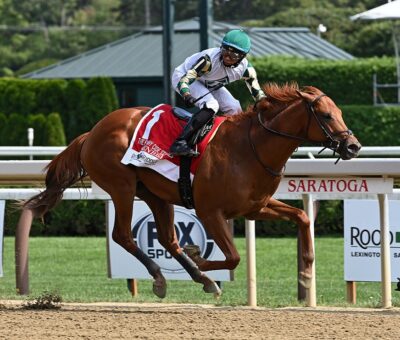 Senbei, horse, Reeves Thoroughbred Racing, Funny Cite Stakes, viernes, 27 de agosto de 2021, Saratoga. Foto: Coglianese Photo