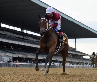 Echo Zulu, horse, Gun Runner, Frizette Stakes, domingo, 3 de octubre de 2021, Saratoga. Foto: Coglaniese Photo