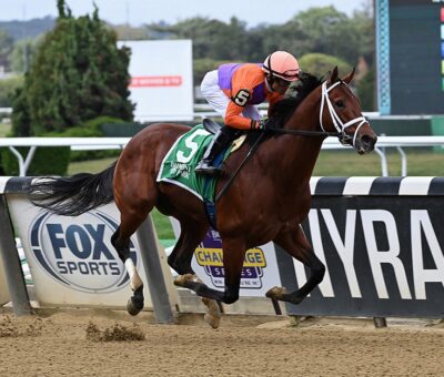 Following Sea, horse, Spendthrift Farm LLC, Vosburgh Stakes, sábado, 9 de octubre de 2021, Belmont Park. Foto: Coglaniese Photo & Susie Raisher