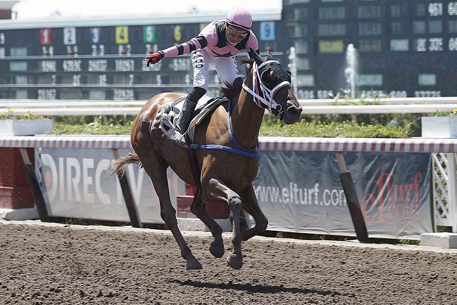 Negra Loca, horse, Seeking The Dia, Clásico Cremcaramel, sábado, 5 de febrero de 2022, Hipódromo de Chile. Foto: Jaime Cortés