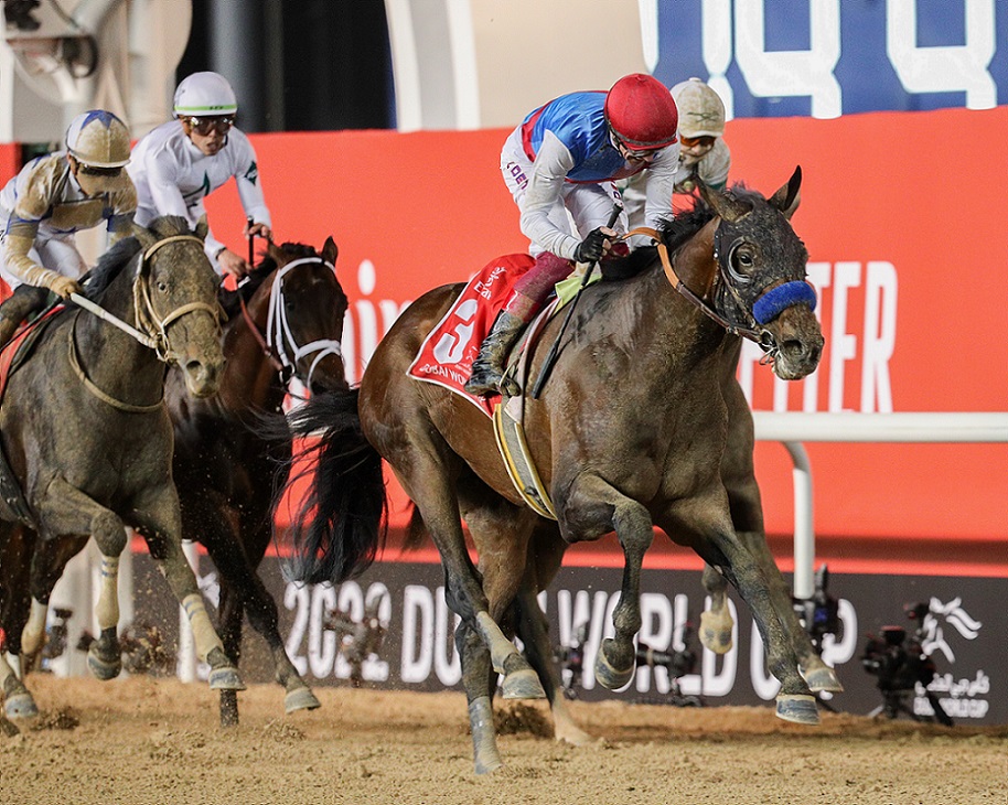 Country Grammer, horse, Zedan Racing, Dubai World Cup, Meydan Racecourse, sábado, 26 de marzo de 2022. Foto: Dubái Racing Club