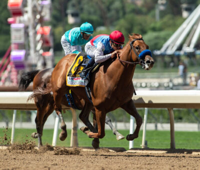 Taiba, horse, Zedan Racing, Santa Anita Derby, sábado, 9 de abril de 2022, Santa Anita Park. Foto Benoit Photo