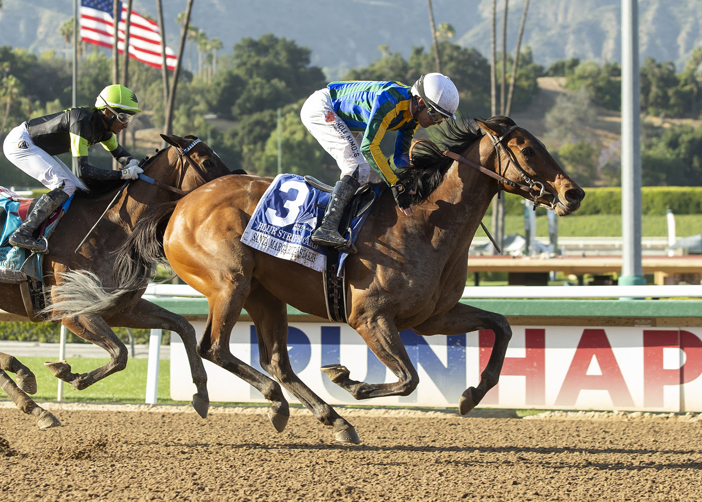 Blue Stripes, Horses, Equal Stripe, Santa Margarita Stakes, sábado, 30 de abril de 2022, Santa Anita Park. Foto: Benoit Photo
