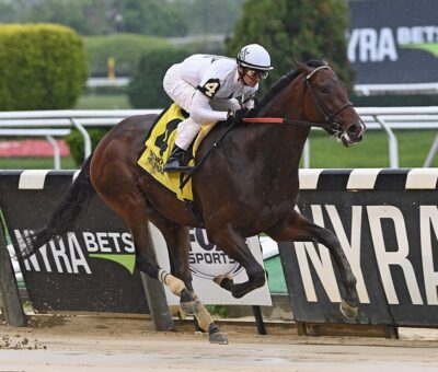 We The People, horse, WinStar Farm, Peter Pan Stakes, sábado, 14 de mayo de 2022, Belmont Park. Foto: Coglaniese Photo & Susie Raisher
