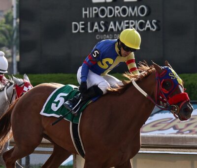 Iniesta, horse, Granja San Isidro, Gran Premio Nacional, Hipódromo de Las Américas, sábado, 29 de mayo de 2022. Foto: Miguel Ángel Espinoza
