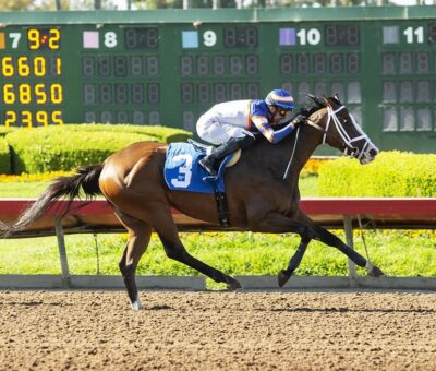 Becca Taylor, Horses, Old Topper, Great Lady M Stakes, lunes, 4 de julio de 2022, Los Alamitos. Foto: Benoit Photo