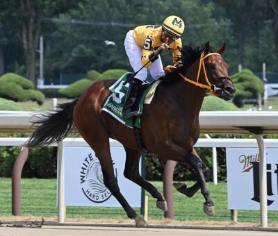 V Mart, horse, Hard Spun, Maiden Special Weight, jueves, 21 de julio de 2022, Saratoga. Foto: Coglaniese Photo