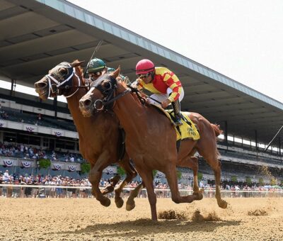 Dynamic One, horse, Union Rags, Suburban Stakes, sábado, 9 de julio de 2022, Belmont Park. Foto: Coglaniese Photo & Susie Raisher