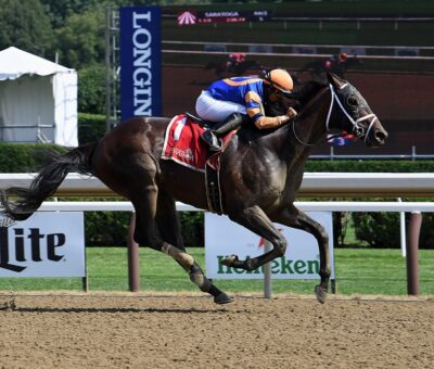 Fearless, horse, Repole Stable, Birdstone Stakes, jueves, 28 de julio de 2022, Saratoga. Foto: Coglaniese Photo & Susie Raisher