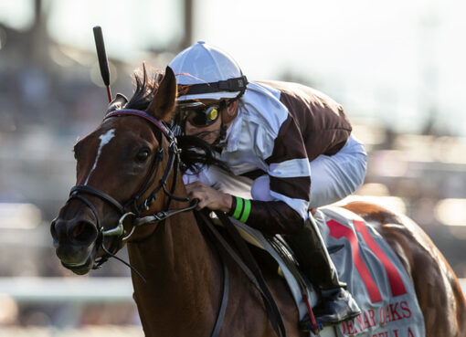 Spendarella, horse, Karakontie, Del Mar Oaks, sábado, 20 de agosto de 2022, Santa Anita Park. Foto: Benoit Photo