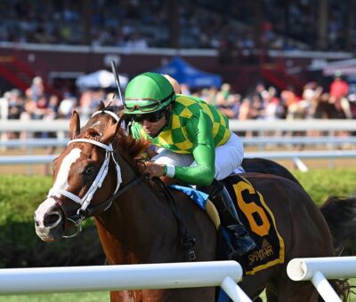 Ready To Purrform, horse, Kitten´s Joy, National Museum Of Racing Hall of Fame Stakes, viernes, 5 de agosto de 2022, Saratoga. Foto: Coglaniese Photo & Chelsea Durand