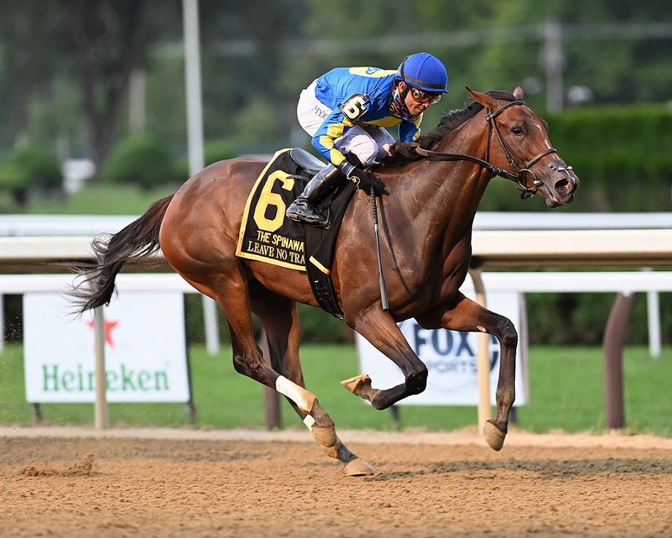 Leave No Trace, Wellspring Stables, Spinaway Stakes, domingo, 4 de septiembre de 2022, Saratoga. Foto: Coglaniese Photo