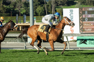 Duvet Day, Horses, Starspangledbanner (AUS), Astra Stakes, sábado, 21 de enero de 2023, Santa Anita Park. Foto: Benoit Photo