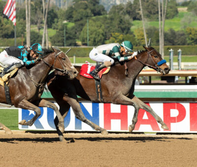 Faiza, Horses, Girvin, Las Virgenes Stakes, sábado, 28 de enero de 2023, Santa Anita Park. Foto: Benoit Photo