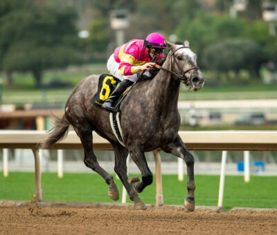 Ice Dancing, Horses, Frosted, Leigh Ann Howard California Cup Oaks, domigo, 7 de enero de 2023, Santa Anita Park. Foto Benoit Photo