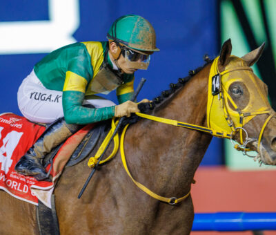 Ushba Tesoro, horse, Orfevre, Dubai World Cup, Meydan Racecourse, sábado, 25 de marzo de 2023. Foto: Dubái Racing Club