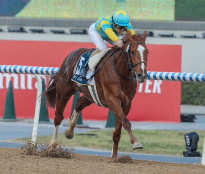 Derma Sotogake, horse, Shadai Farm, UAE Derby, Meydan Racecourse, sábado, 25 de marzo de 2023. Foto: Dubái Racing Club
