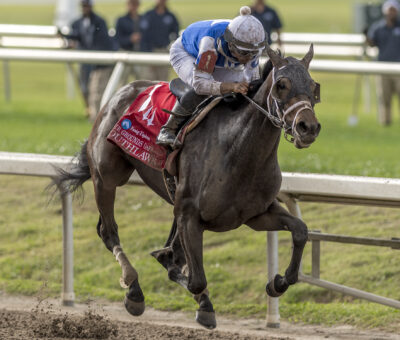 Southlawn, horses, Pioneerof The Nile, Fasig-Tipton Fair Grounds Oaks, sábado, 25 de marzo de 2023, Fair Grounds. Foto: Hodges Photography