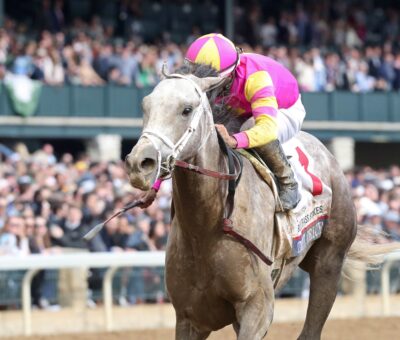 Tapit Trice, horse, Tapit, Blue Grass Stakes, sábado, 8 de abril de 2023, Keeneland. Foto: Coady Photo