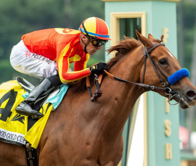 Defunded, Horses, Dialed In, Hollywood Gold Cup Stakes, lunes, 29 de mayo de 2023, Santa Anita Park. Foto: Benoit Photo