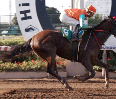 Evaluna, horse, Midshipman, Clásico Juan Unzurrunzaga Nieto, jueves, 15 de junio de 2023, Hipódromo Chile. Foto: Jaime Cortés