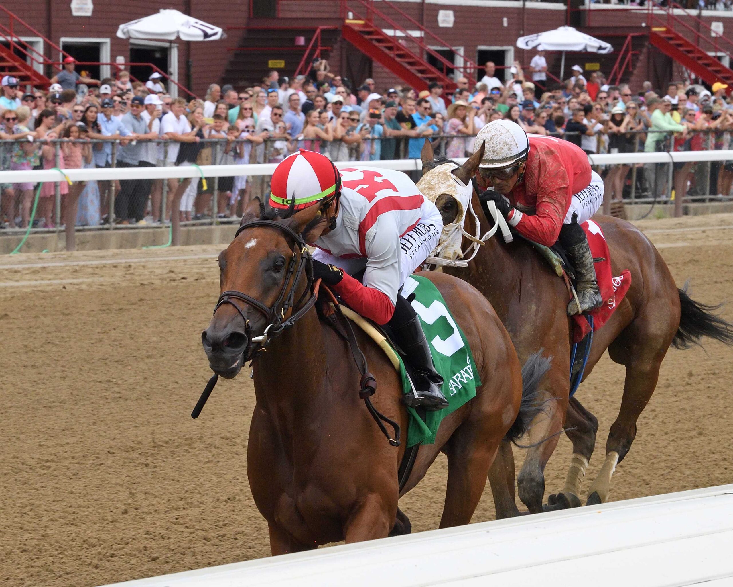 Randomized, horse, Nyquist, Wilton Stakes, viernes, 14 de julio de 2023, Saratoga. Foto: Coglaniese Photo & Chelsea Durand