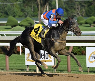 Yo Yo Candy, horse, Danzing Candy, Sanford Stakes, sábado, 15 de julio de 2023, Saratoga. Foto: Coglaniese Photo