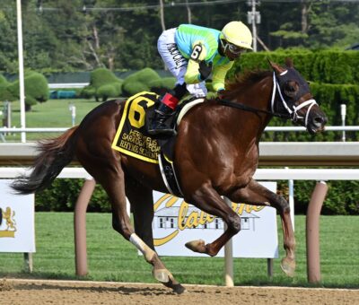 Rhyme Schemes, horse, Ghostzapper, Herb Moelis Memorial Saratoga Special Stakes, sábado, 12 de agosto de 2023, Saratoga. Foto: Coglaniese Photo & Chelsea Durand