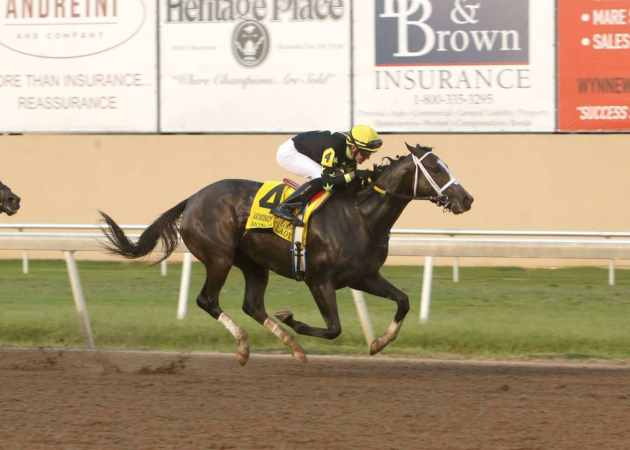 Honor D Lady, horse, Madaket Stables, Remington Park Oaks, domingo, 24 de septiembre de 2023, Remington Park. Foto: Dustin Orona