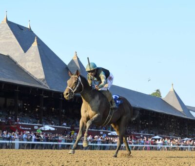 Nutella Fella, horses, Runhappy, Hopeful Stakes, lunes, 4 de septiembre de 2023, Saratoga. Foto: Coglaniese Photo