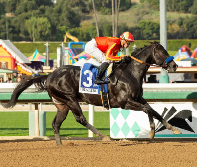 Speed Boat Beach, horse, Bayern, Malibú Stakes, martes, 26 de diciembre de 2023, Santa Anita Park. Foto: Benoit Photo