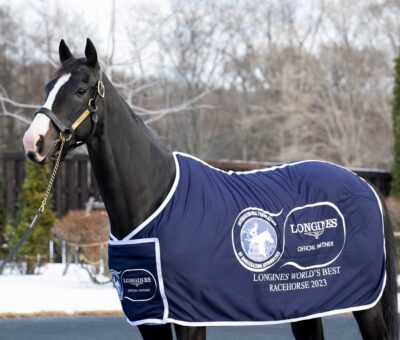 Equinox, horse, Kitasan Black, Longines World Racing Awards 2023, 23 de enero de 2024, Shadai Farm. Foto: J. Fukuda & IFHA