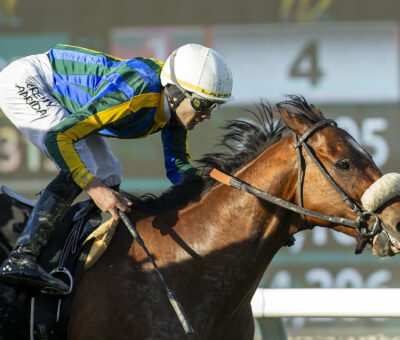 Irideo, Horses, Pozo de Luna, Clocker´s Corner Stakes, domingo, 28 de enero de 2024, Santa Anita Park. Foto: Benoit Photo