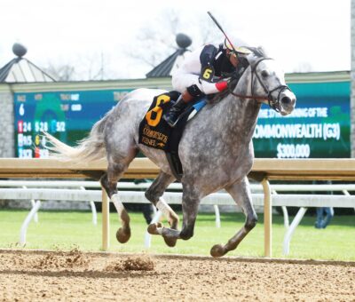 Bo Cruz, horse, Creative Casuse, Commonwealth Stakes, sábado, 6 de abril de 2024, Keeneland. Foto: Coady Photo