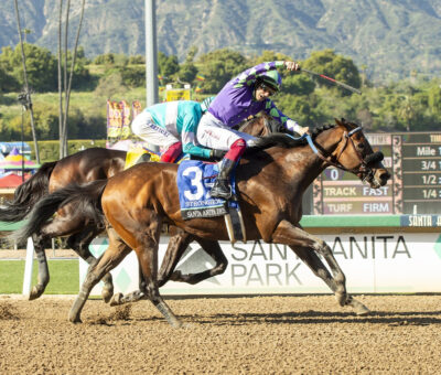 Stronghold, Horses, Ghostzapper, Santa Anita Derby, sábado, 6 de abril de 2024, Santa Anita Park. Foto: Benoit Photo