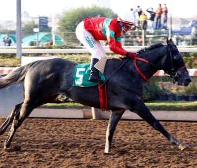 Ga Mo Tak, horse Morning Raider, Clásico Víctor Matetic Fernández, sábado, 11 de mayo de 2024, Hipódromo Chile. Foto: Jaime Cortés