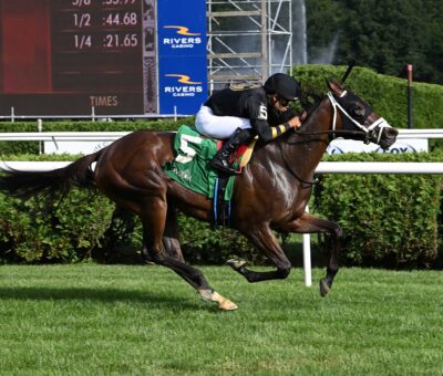 Twirling Queen, horse, Twirling Candy, Coronation Cup Stakes, viernes, 12 de julio de 2024, Saratoga. Foto: Coglaniese Photo