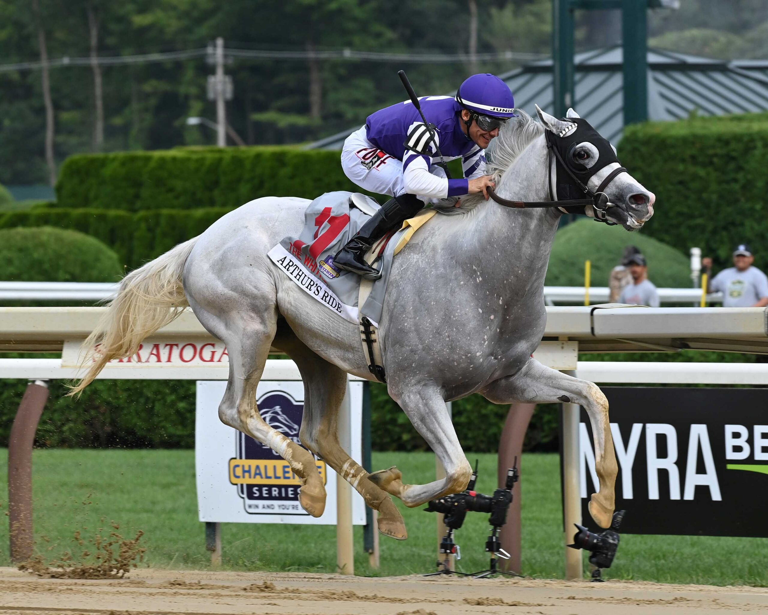 Arthur´s Ride, horse, Tapit Syndicate, Whitney Stakes, sábado, 3 de agosto de 2024, Saratoga. Foto: Coglaniese Photo