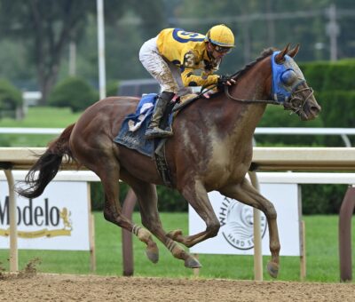 Bank Frenzy, horse, Central Bank, Shipman Stakes, domingo, 18 de agosto de 2024, Saratoga. Foto: Coglaniese Photo