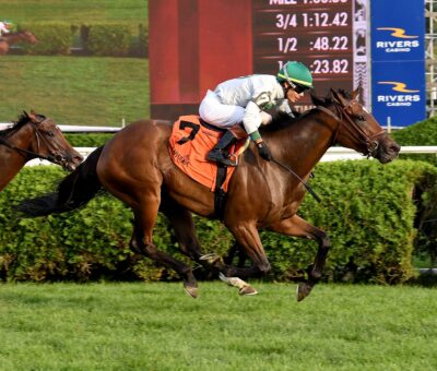 Moonage Daydream, horse, Candy Ride, Yadoo Stakes, domingo, 25 de agosto de 2024, Saratoga. Foto: Coglaniese Photo