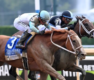 Power Squeeze, horse, Union Rags, Alabama Stakes, sábado, 17 de agosto de 2024, Saratoga. Foto: Coglaniese Photo