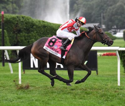 Idea Generation, horses, Klaravich Stables, Flower Bowl Stakes, sábado, 31 de agosto de 2024, Saratoga. Foto: Coglaniese Photo